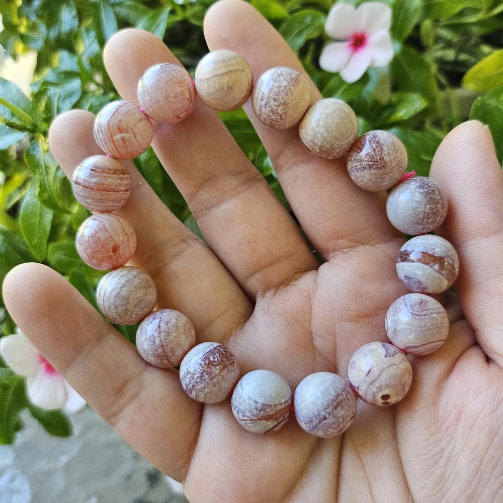 10mm medicine agate bracelet